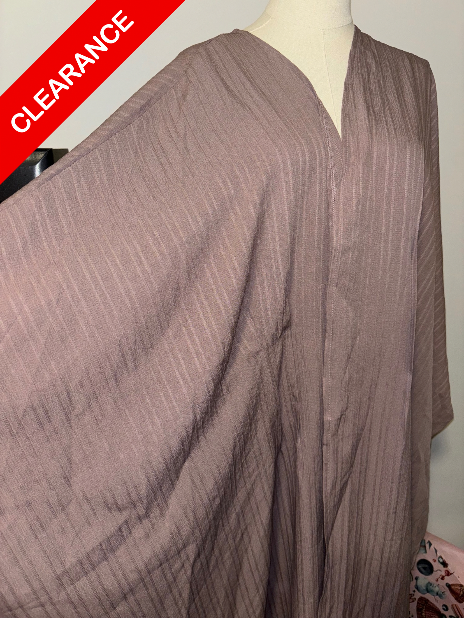 Pink Batwing Abaya