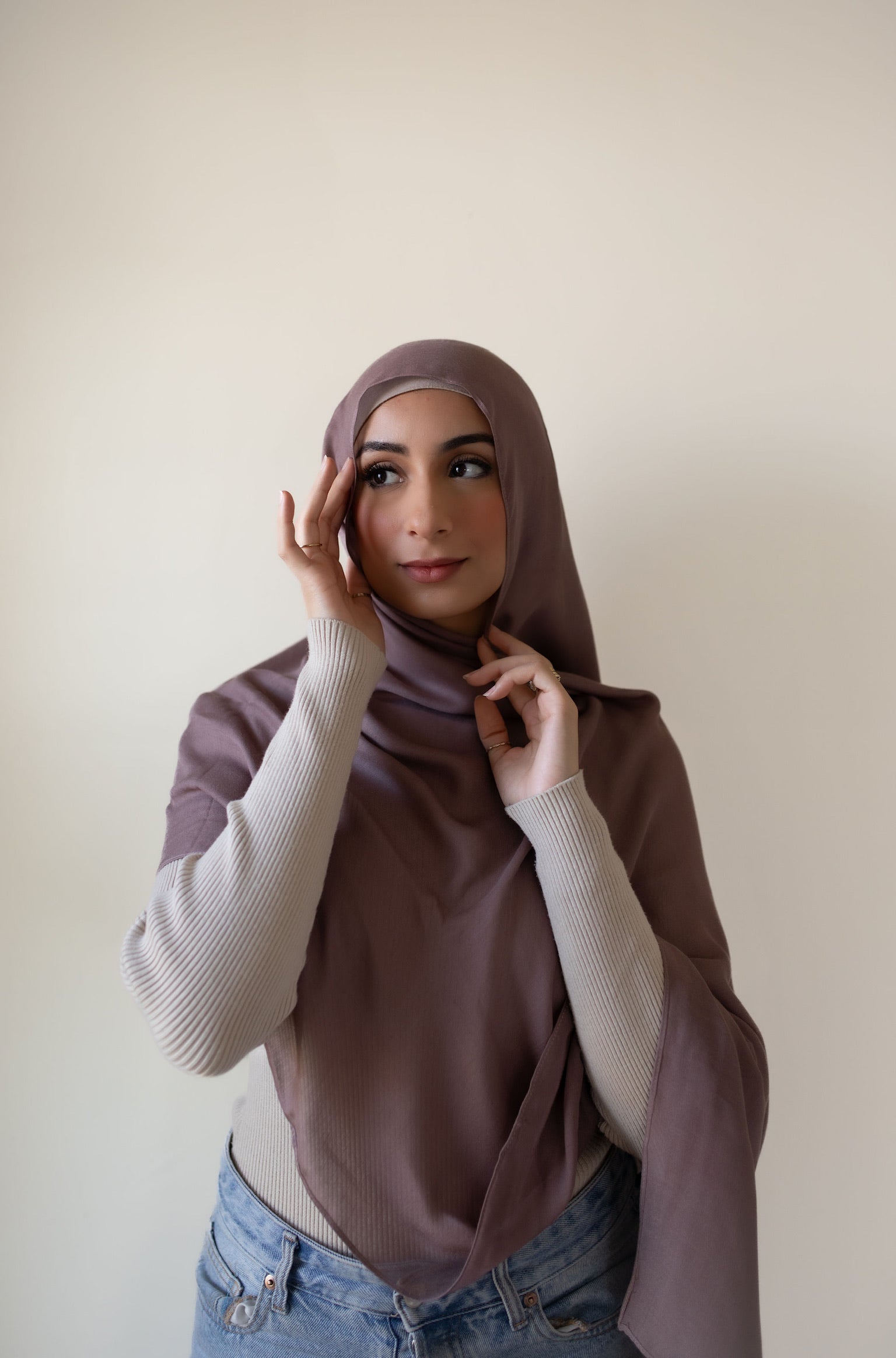 Mauve Modal Hijab Set