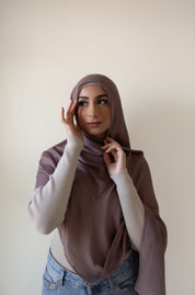 Mauve Modal Hijab Set