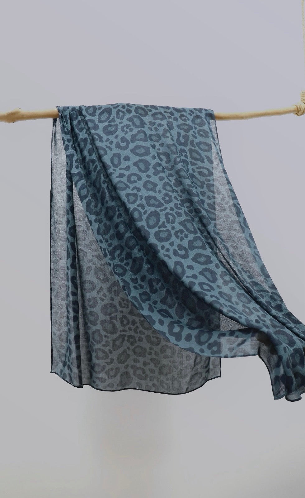 Ice Leopard Printed Modal Hijab