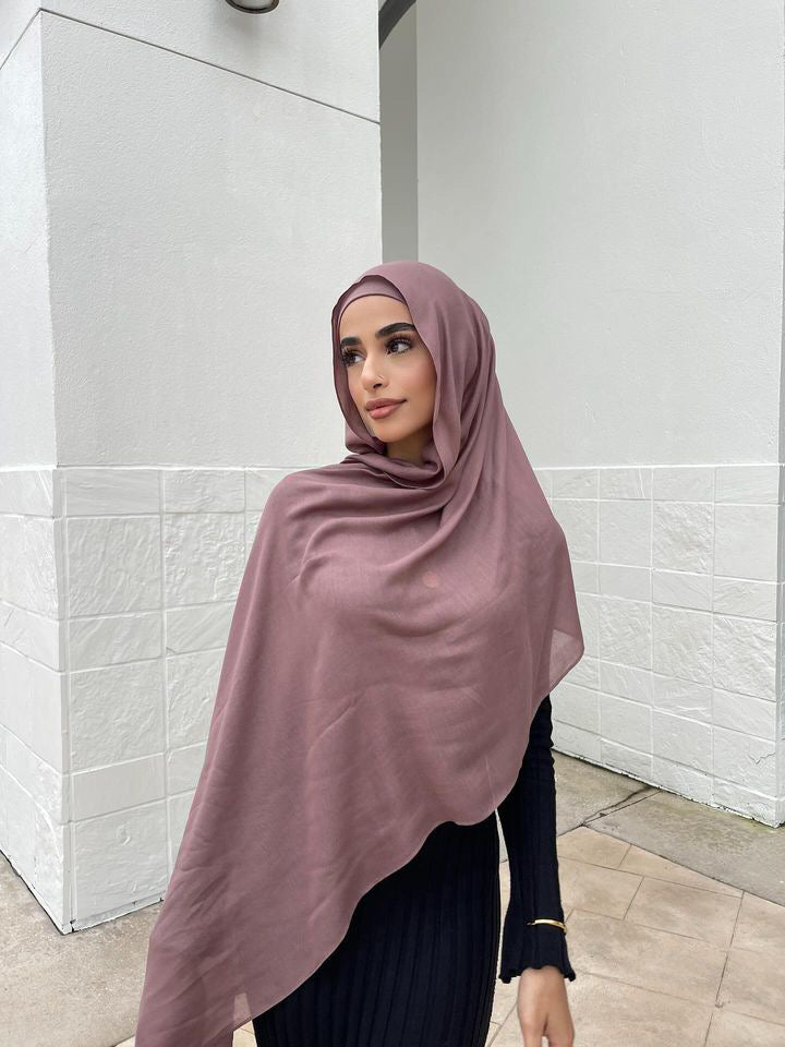 Mauve Modal Hijab Set