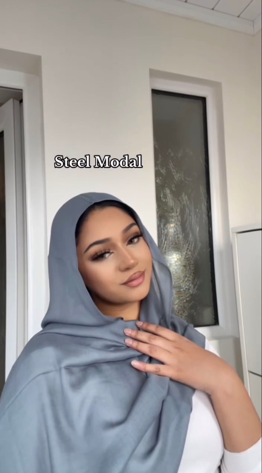 Steel Modal Hijab Set