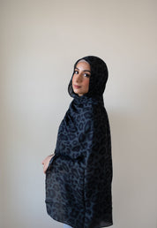 Ice Leopard Printed Modal Hijab