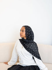 Black polka dot