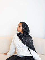 Black polka dot