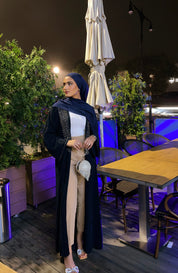 Navy Modal Hijab Set